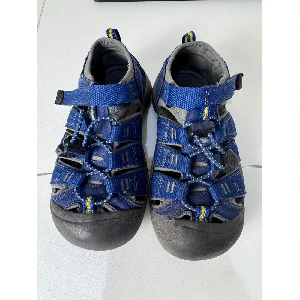 Keen Newport H2 Kids Sandals Size 13 Blue Grey Waterproof Hiking Water Shoes